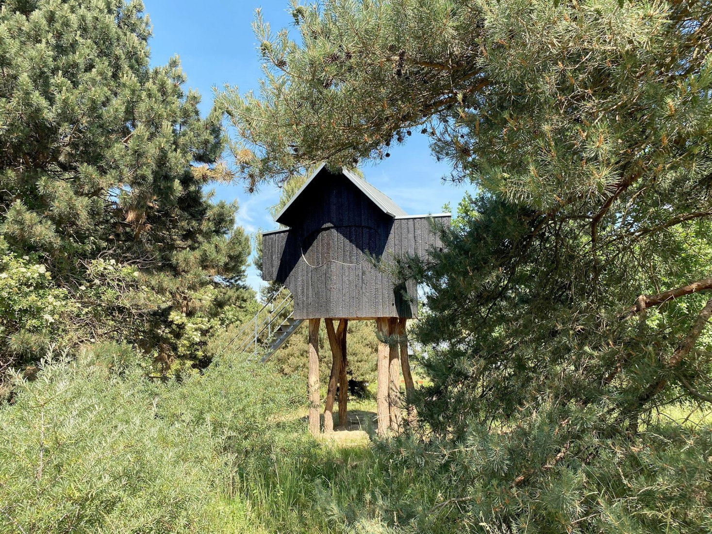 2020 Ein Stein Tee house by Terunobu Fujimori in Raketenstation Hombroich. Photgraph by Hertha Hurnaus, courtesy of Stiftung Insel Hombroich