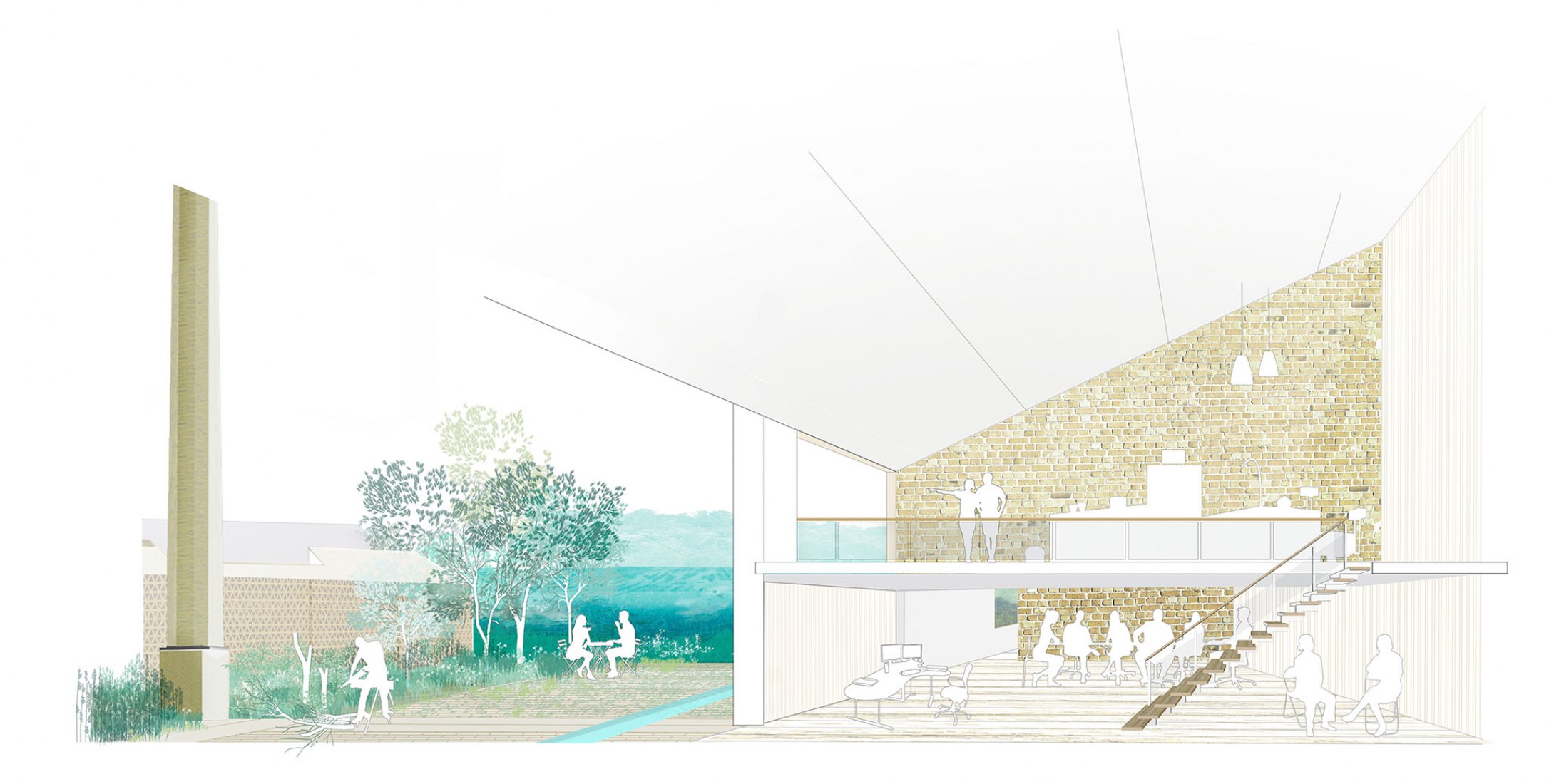 Rendering. Productive Memories by Terrario arquitectura