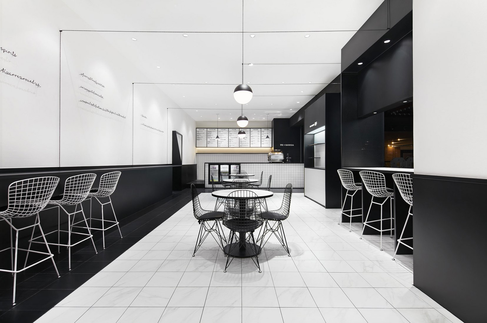 Interior view. TFD Restaurant by Leaping Creative. Photograph by Zaohui Huang
