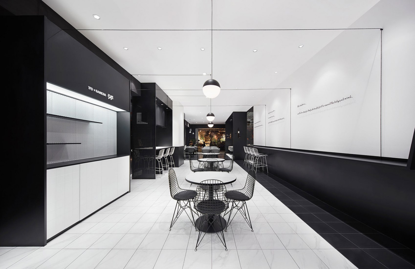 Interior view. TFD Restaurant by Leaping Creative. Photograph by Zaohui Huang