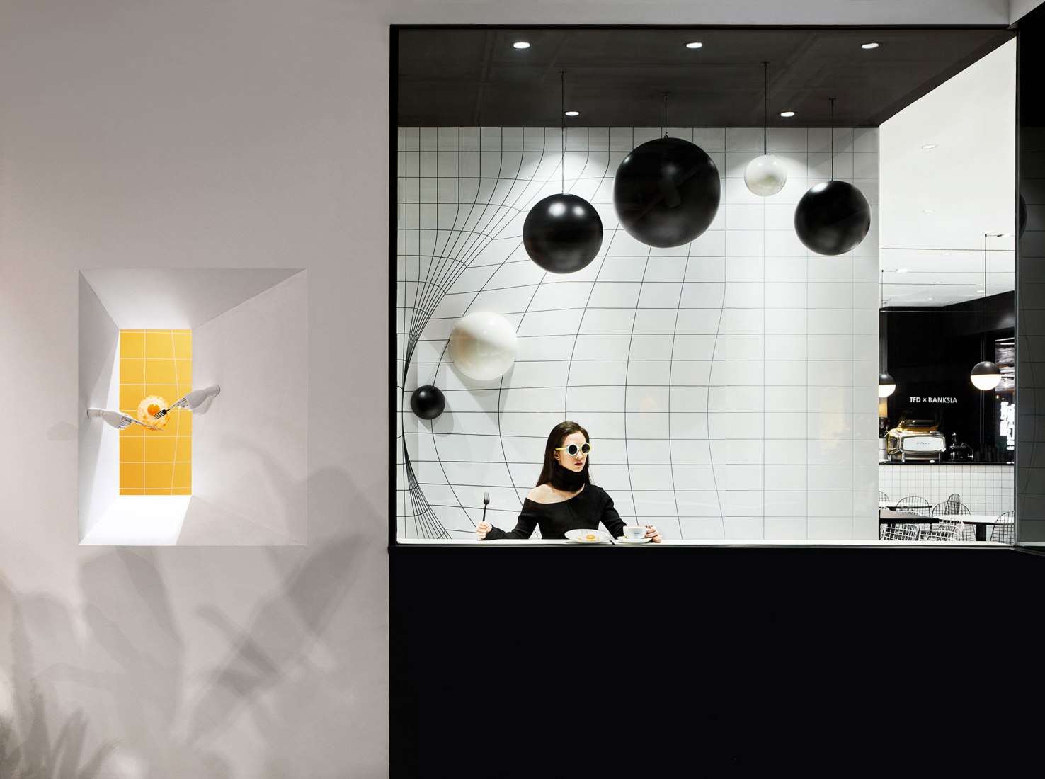 Mysterious door. TFD Restaurant by Leaping Creative. Photograph by Zaohui Huang