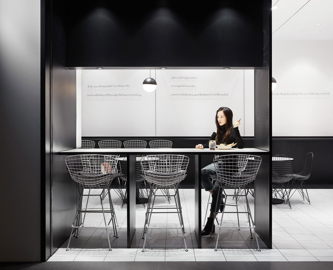 Interior view. TFD Restaurant by Leaping Creative. Photograph by Zaohui Huang