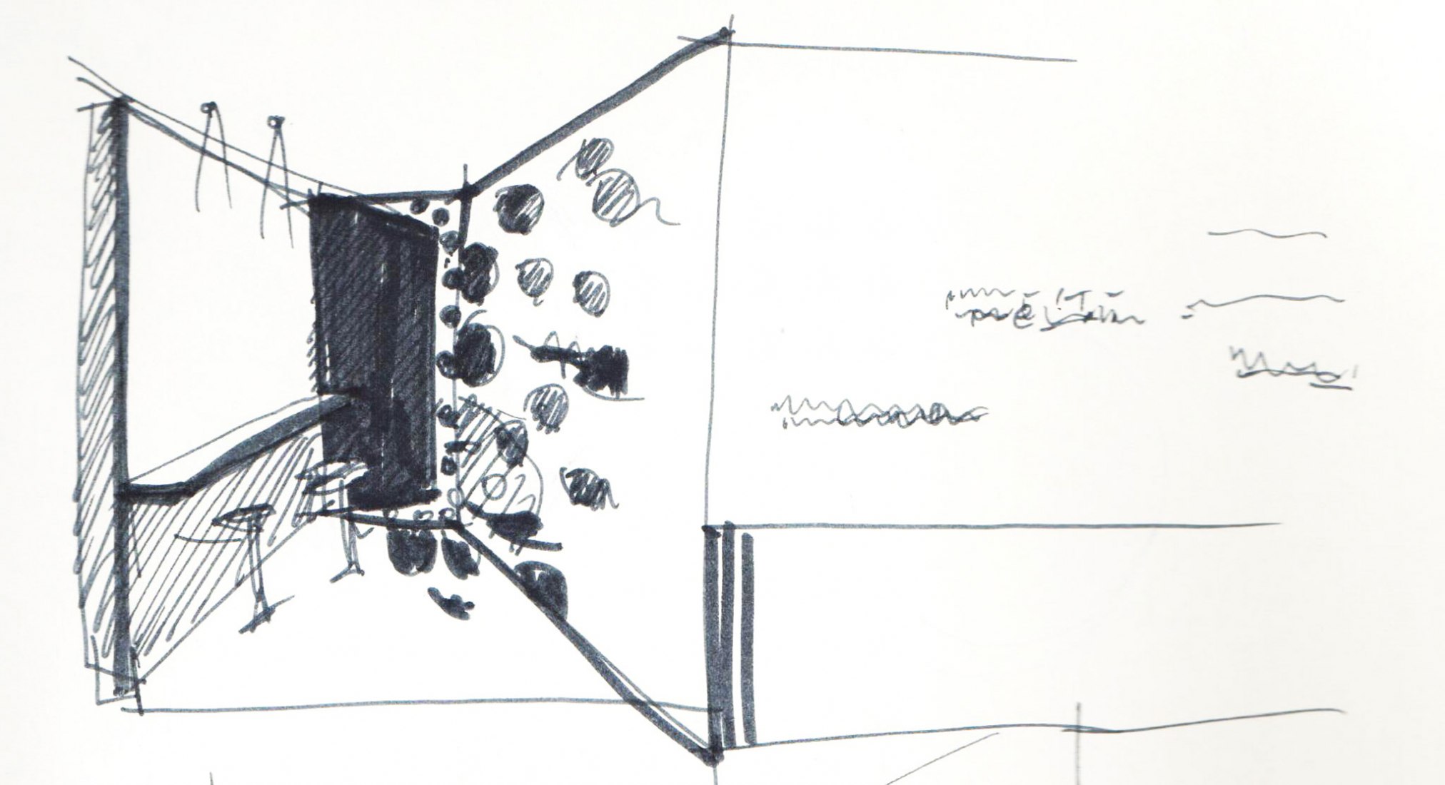 Hand drawing. TFD Restaurant by Leaping Creative