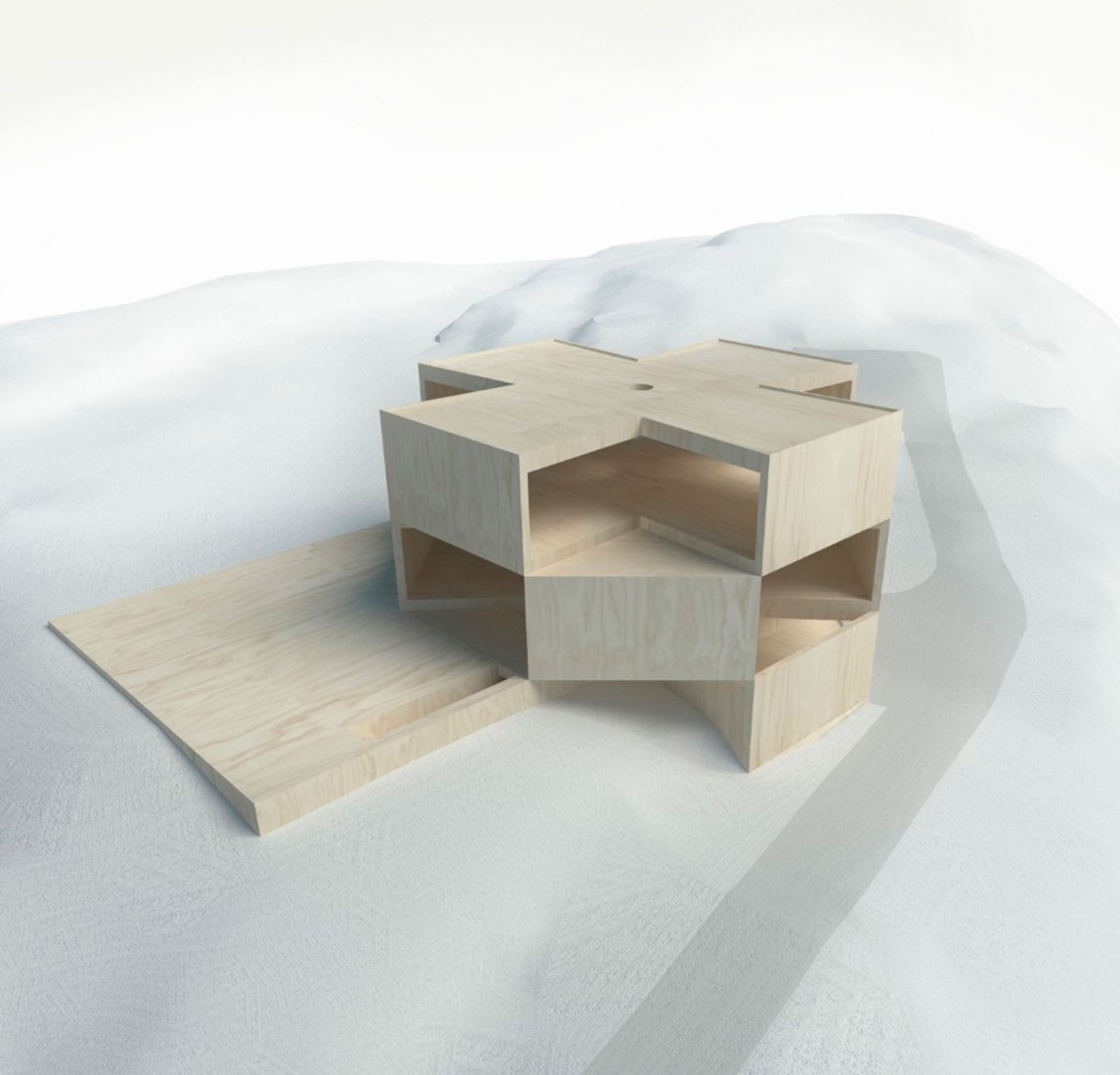 Model. House on a Hill by Tham & Videgård Arkitekter. 
