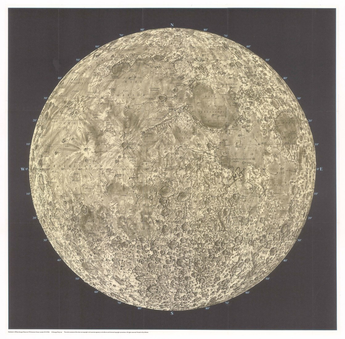 Mapeo de la Luna: 1669-1969 en The Map House