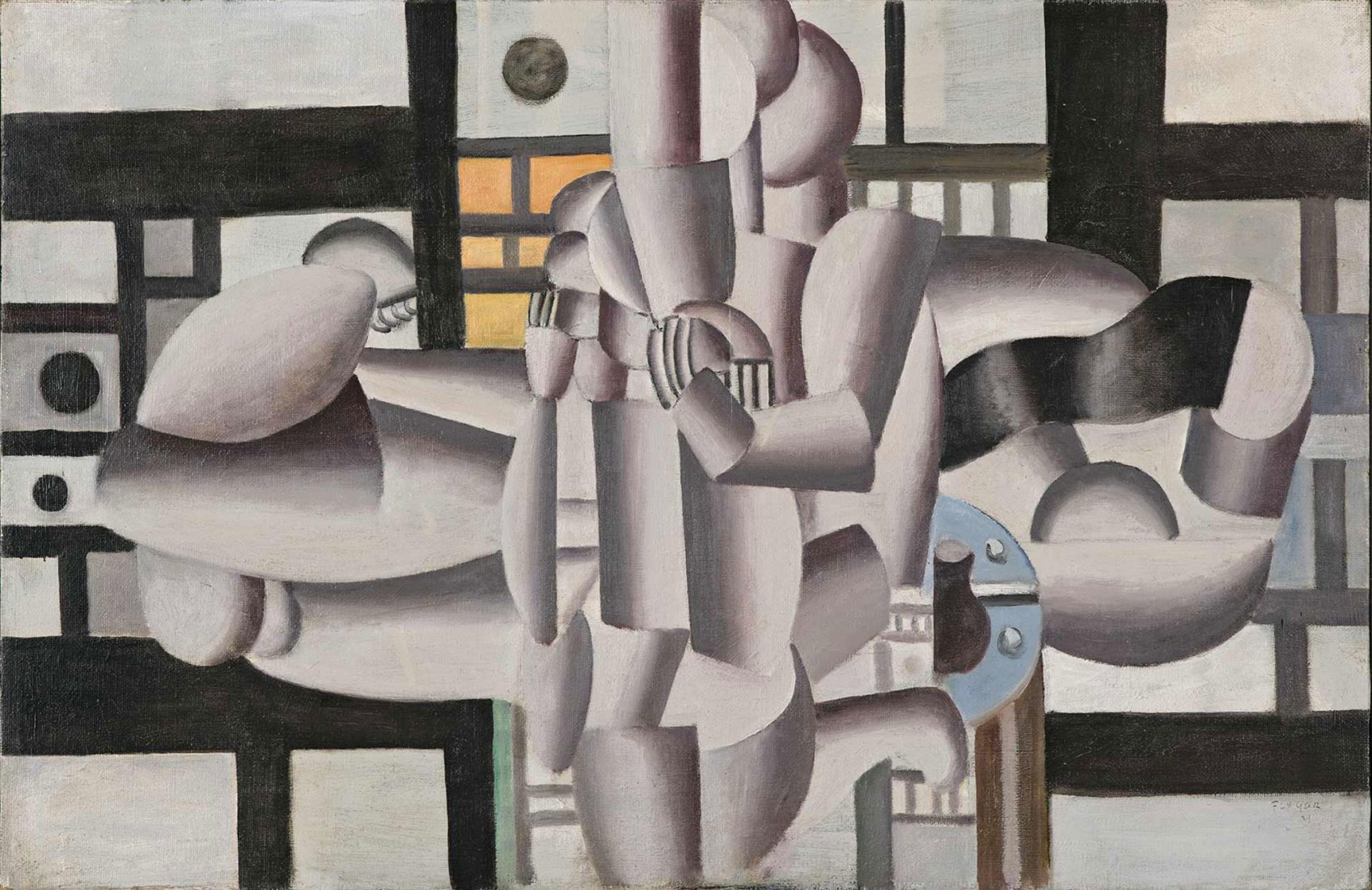 Fernand Léger. Tres mujeres con naturaleza muerta (Les trois femmes et la nature morte), 1921. Fondation Beyeler. © Fernand Léger, VEGAP, Bilbao, 2021