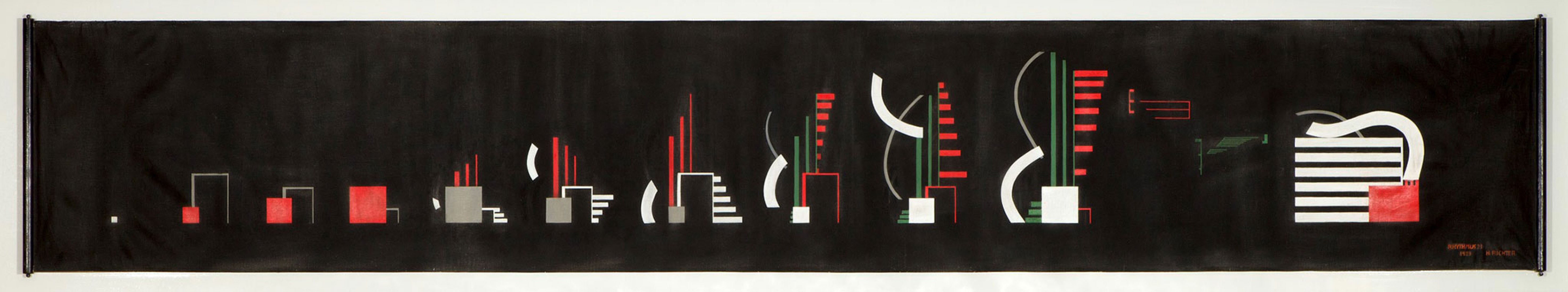 Hans Richter. Ritmo 23 (Rhythmus 23), 1923. Museo d’arte della Svizzera italiana, Lugano. Colección del Cantón del Tesino. © Estate Hans Richter