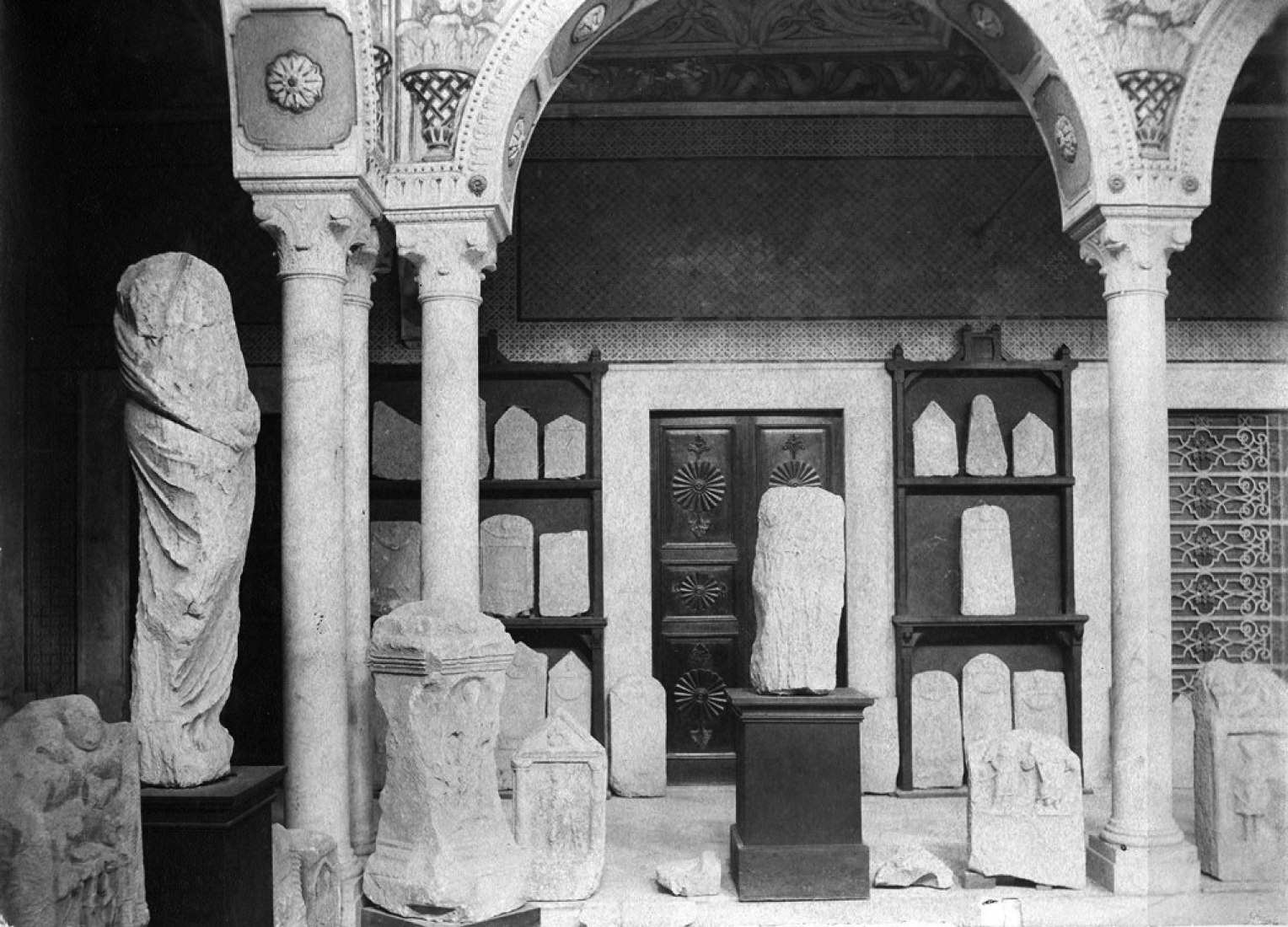 Patios del Museo Nacional del Bardo 1888. Imagen cortesía de MAN