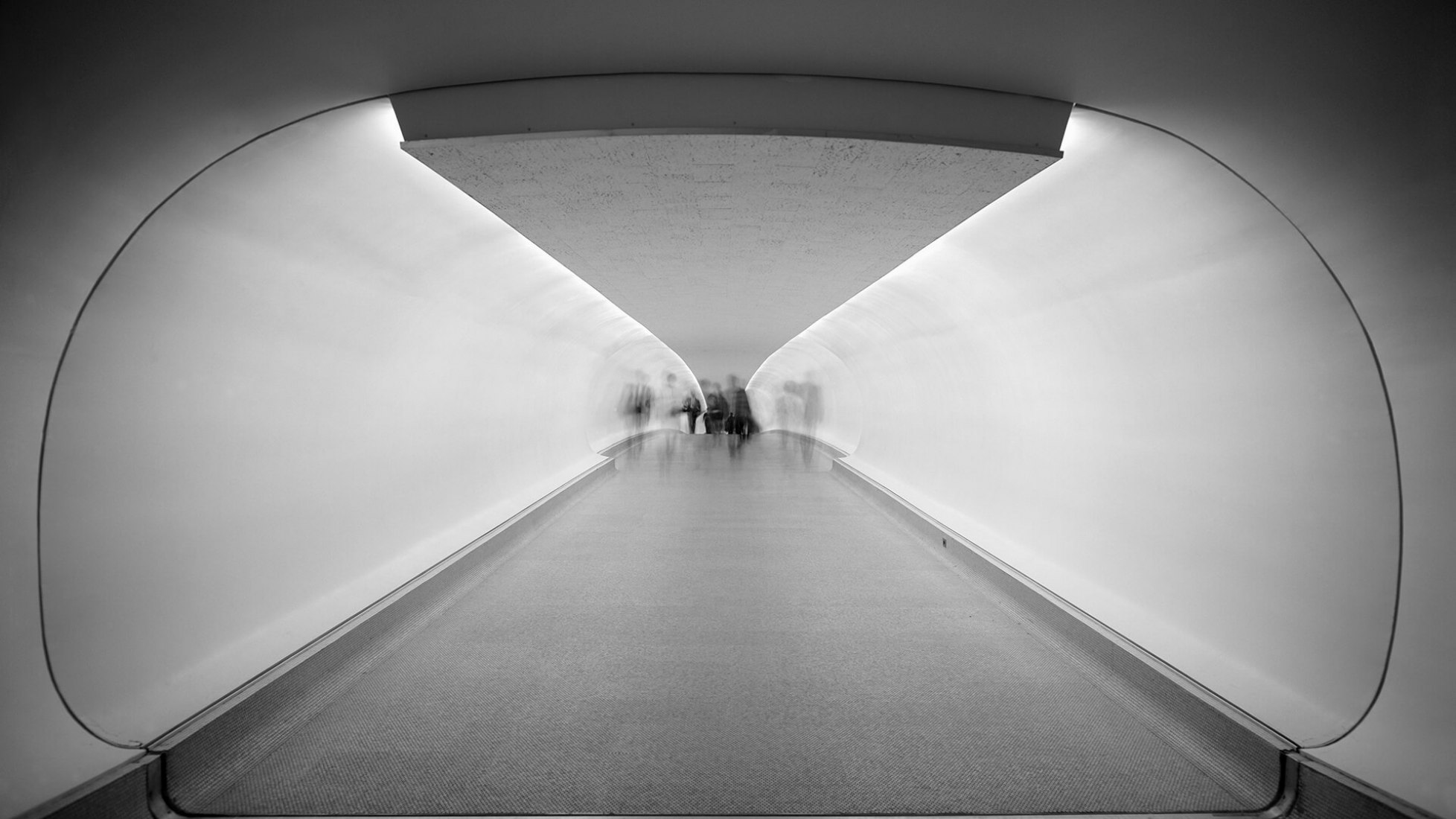 Terminal de la TWA por Saarinen. Fotografía por Ezra Stoller, imagen cortesía de TWA