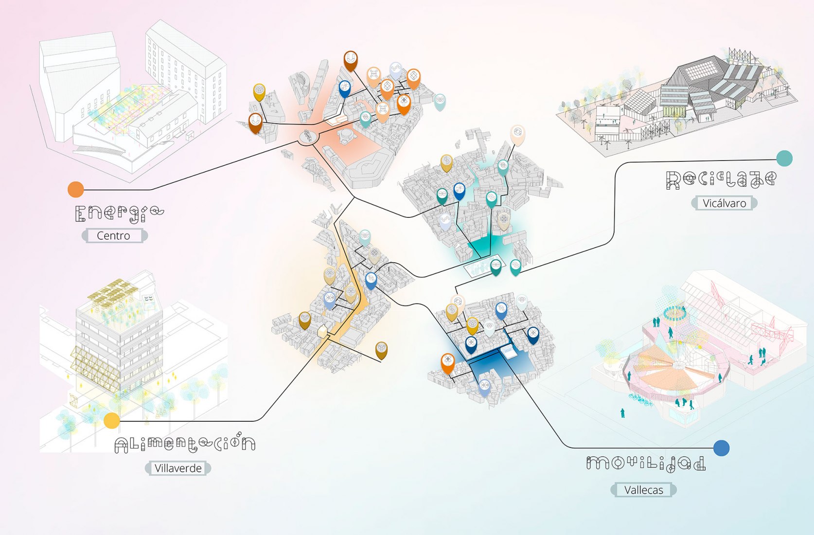 Espacios. Mares de Madrid: Procesos espaciales resilientes por Estudio SIC - Todo por la praxis TXP
