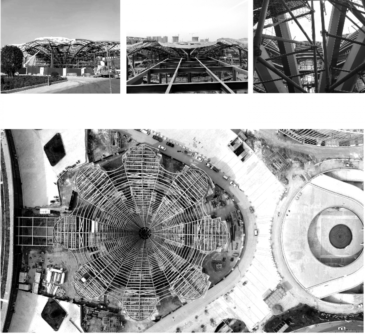 Building under construction. Zaozhuang Citizen Service Center by UDG.