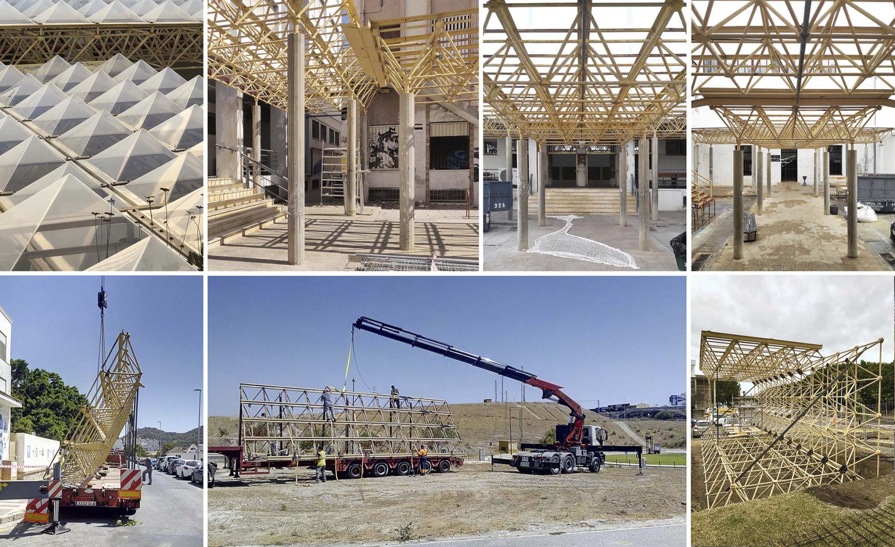 Building process. Smart tree by UMA, AQ8 Arquitectura, Marinauno Arquitectos. Photograph by Juan Manuel Sánchez La Chica