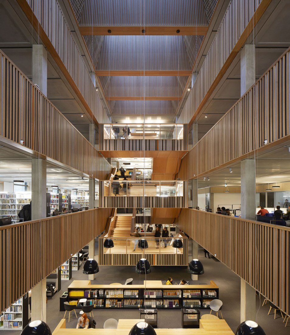 University of Roehampton Library by Feilden Clegg Bradley Studios. Photograph by Hufton & Crow. Courtesy of RIBA