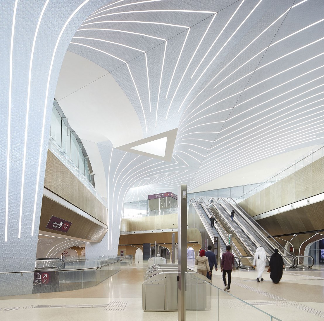 Doha Metro Network by UNStudio. Photograph by Hufton+Crow
