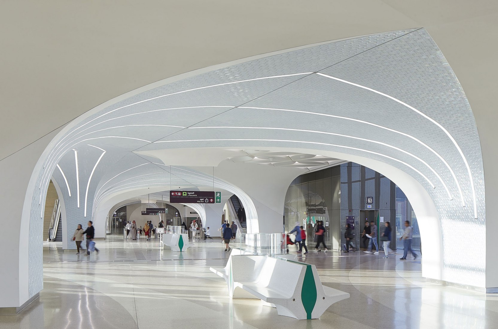 Doha Metro Network by UNStudio. Photograph by Hufton+Crow
