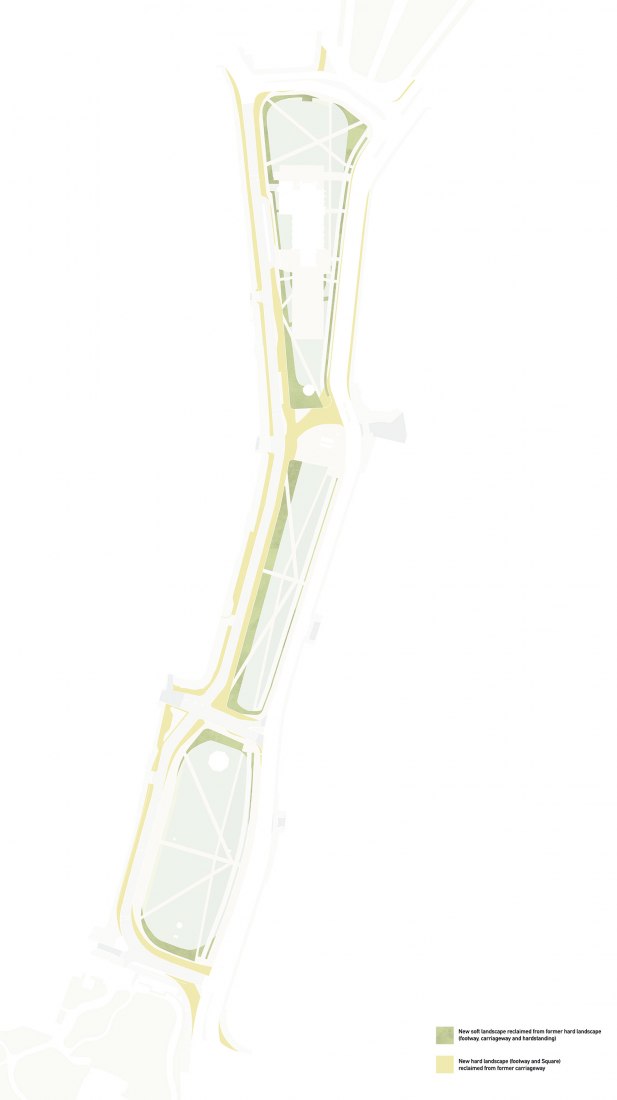Parque gana espacio de carreteras. Valley Gardens por Untitled Practice