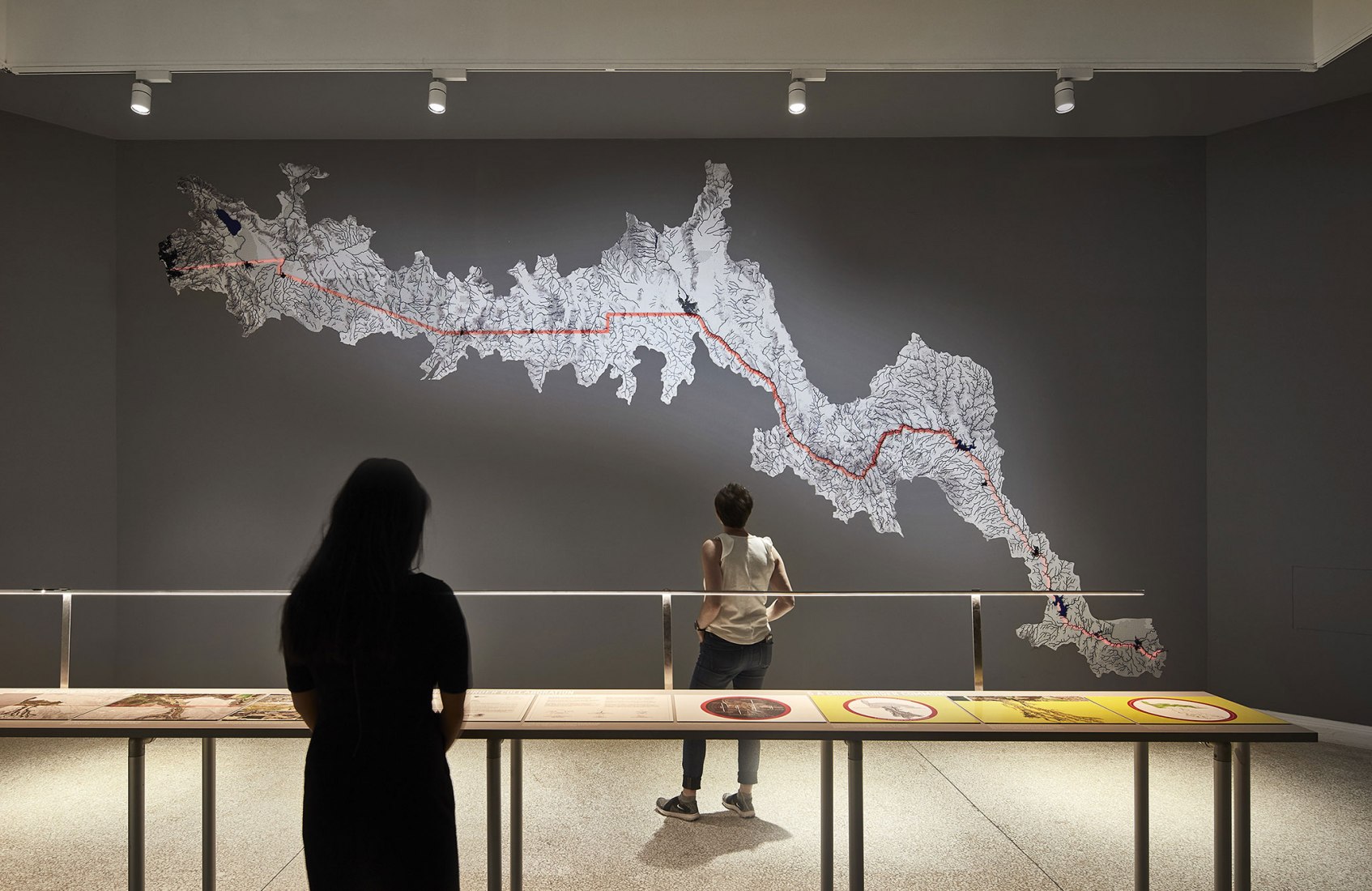 MEXUS: A Geography of Interdependence by Estudio Teddy Cruz + Fonna Forman at the 2018 U.S. Pavilion. Photograph © Tom Harris. Courtesy of the School of the Art Institute of Chicago and the University of Chicago.