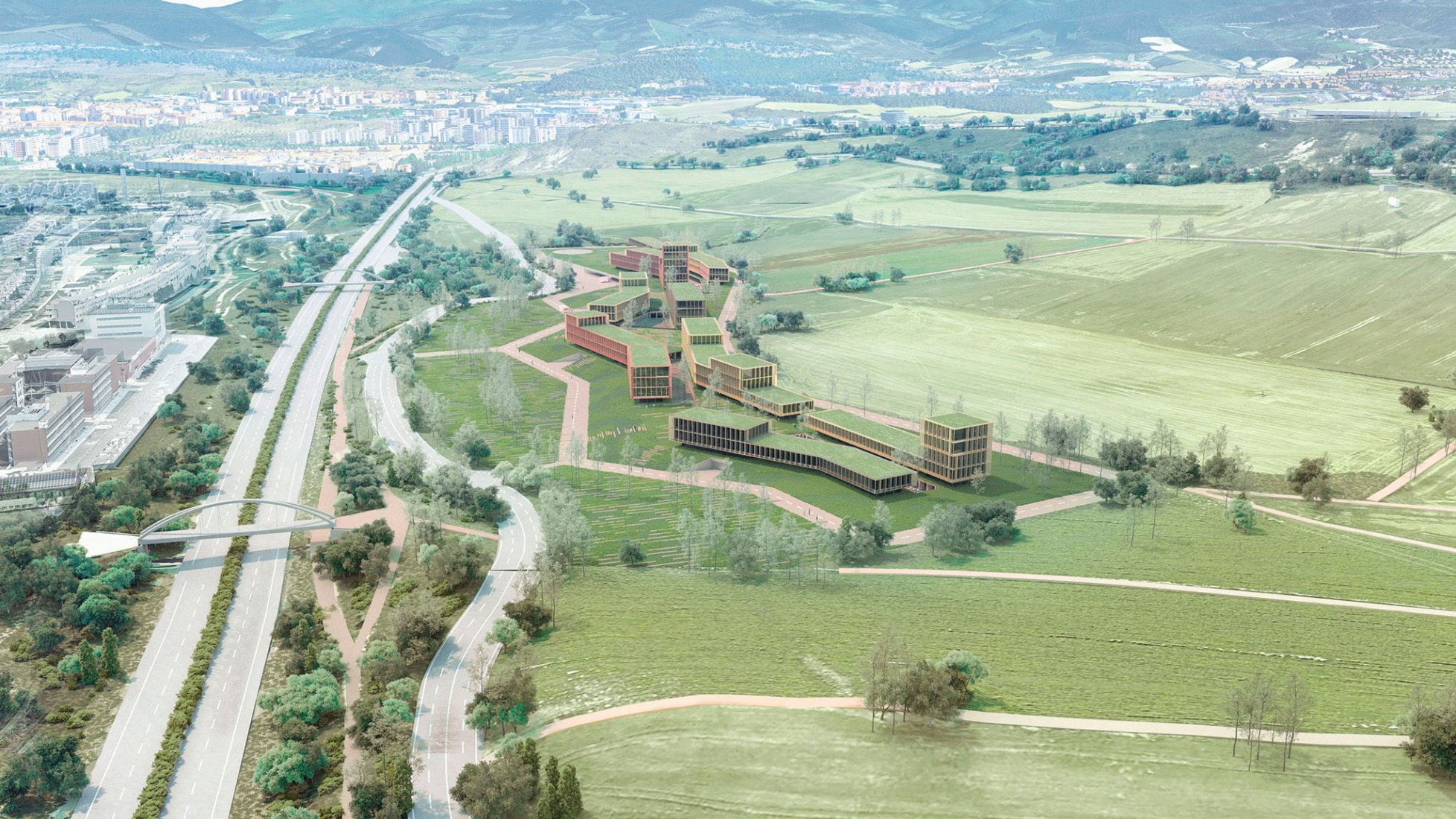 Visualización. Centro de coordinación de seguridad y emergencias de Navarra por Vaillo+Irigaray Architects