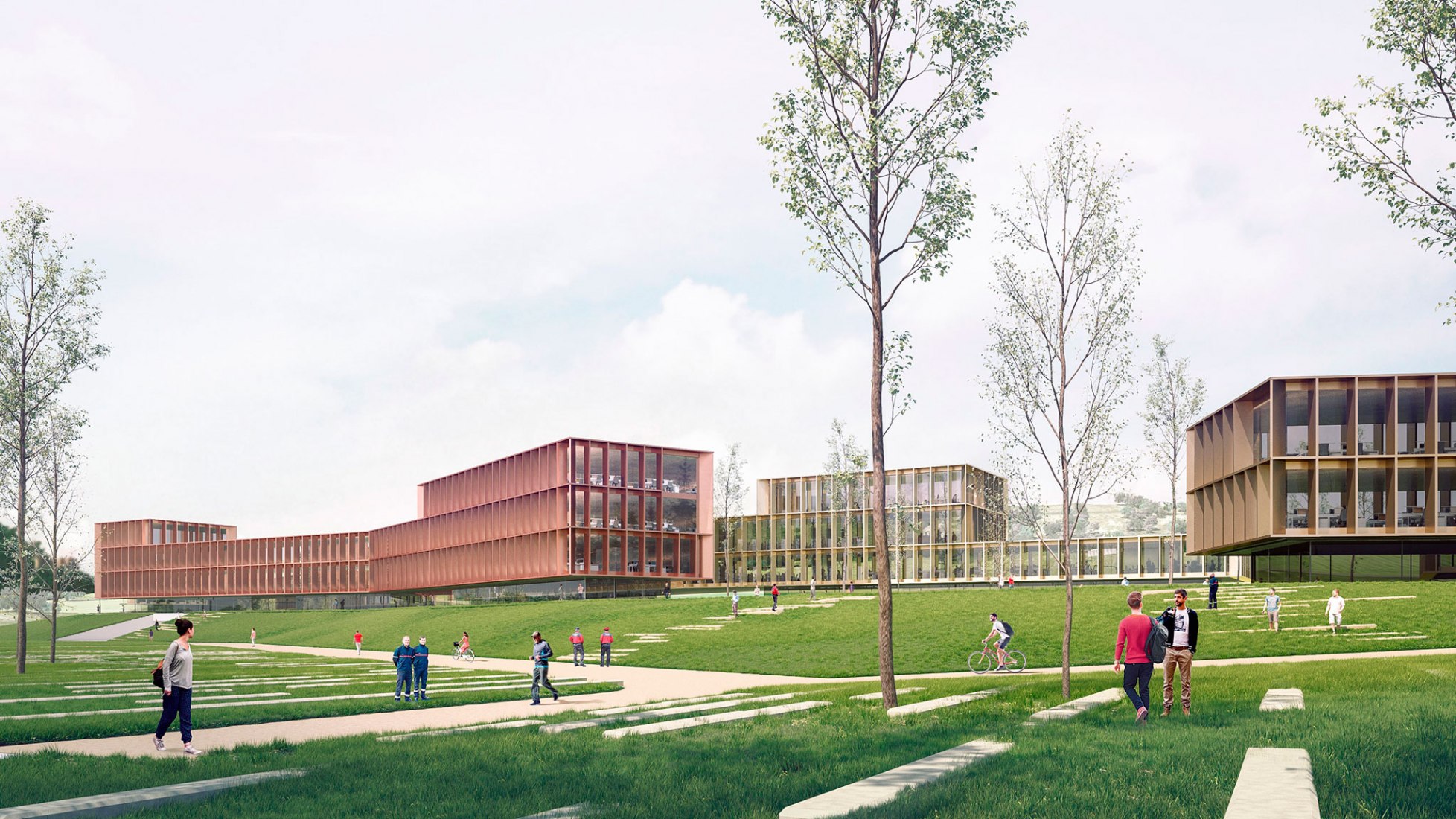 Visualización. Centro de coordinación de seguridad y emergencias de Navarra por Vaillo+Irigaray Architects