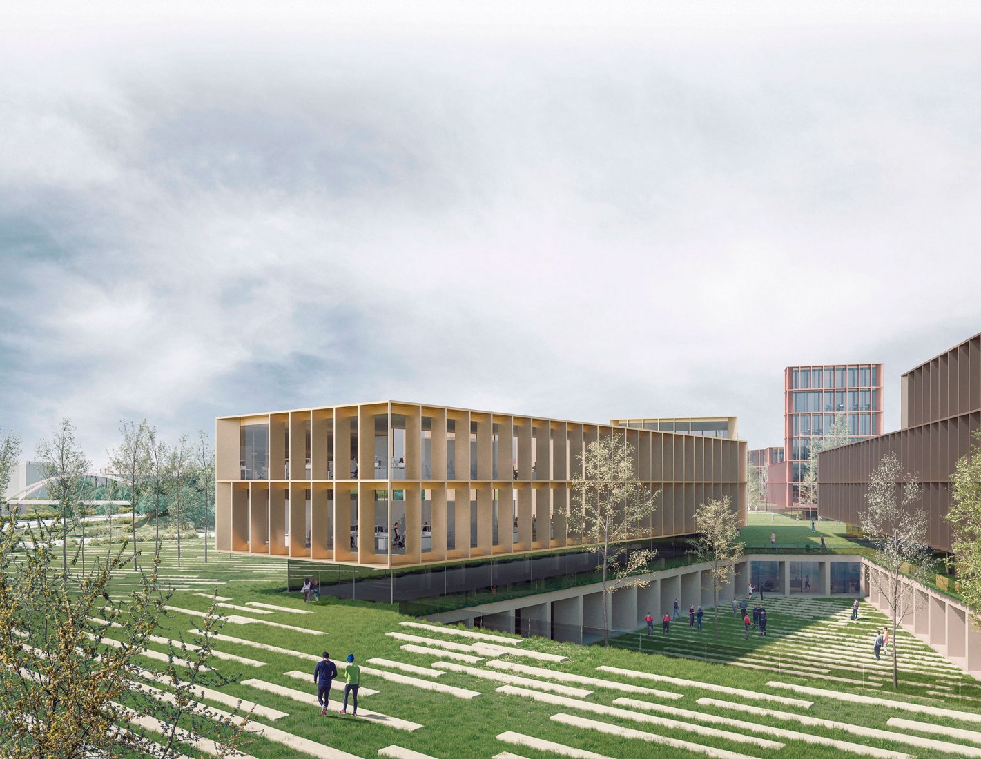Visualización. Centro de coordinación de seguridad y emergencias de Navarra por Vaillo+Irigaray Architects