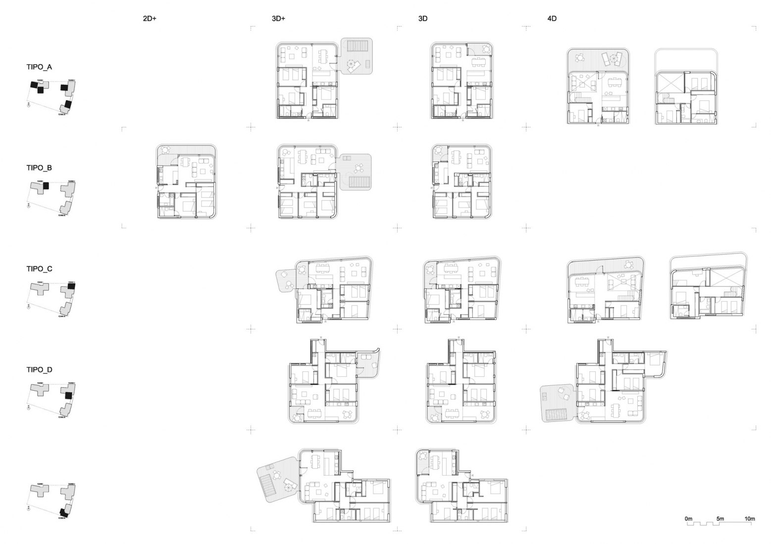 Matriz tipos. 67 Viviendas en Valdebebas por Amann, Cánovas, Maruri