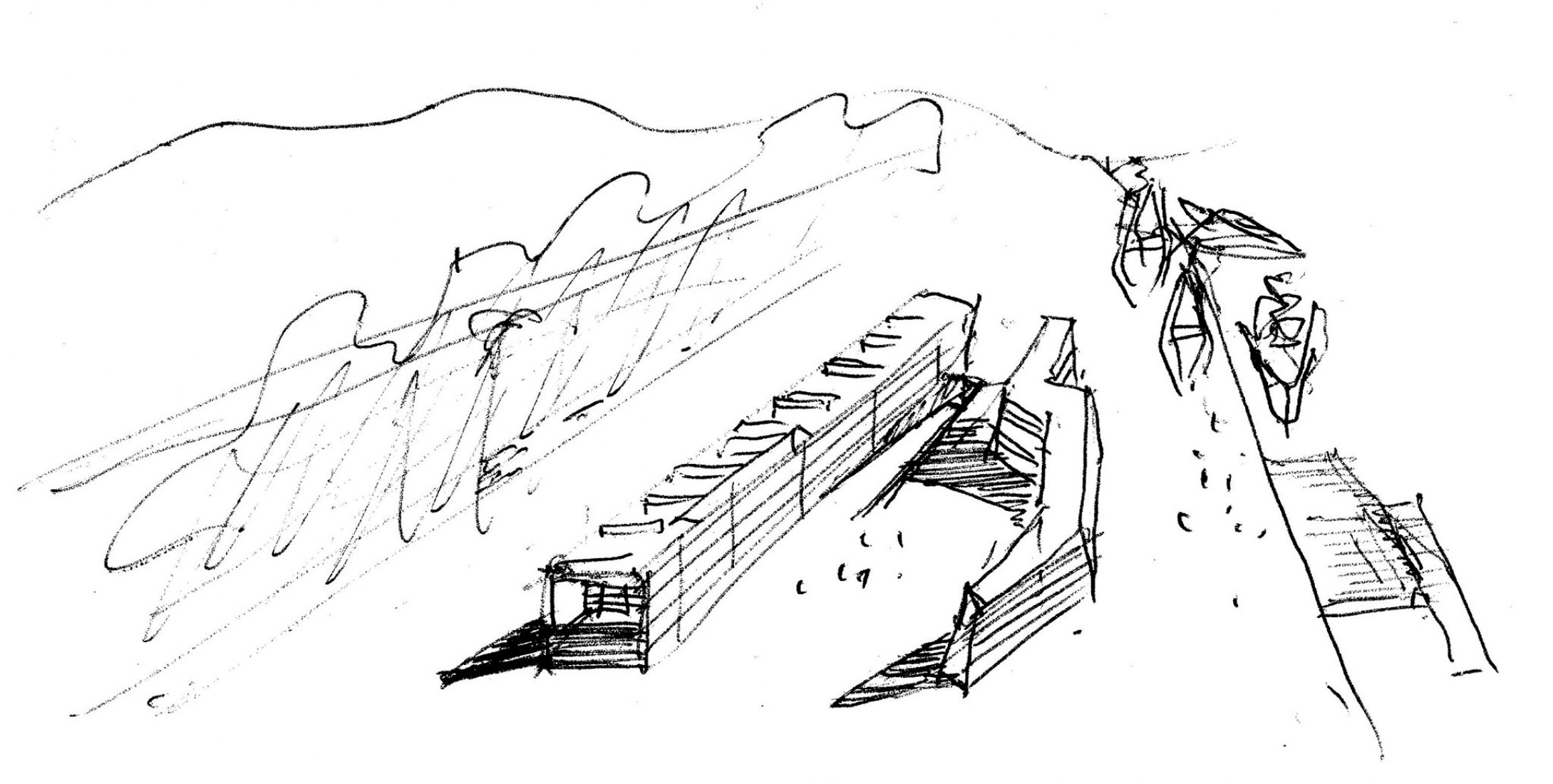 Boceto. Museo Nacional de Arqueología Subacuática por Vázquez Consuegra.