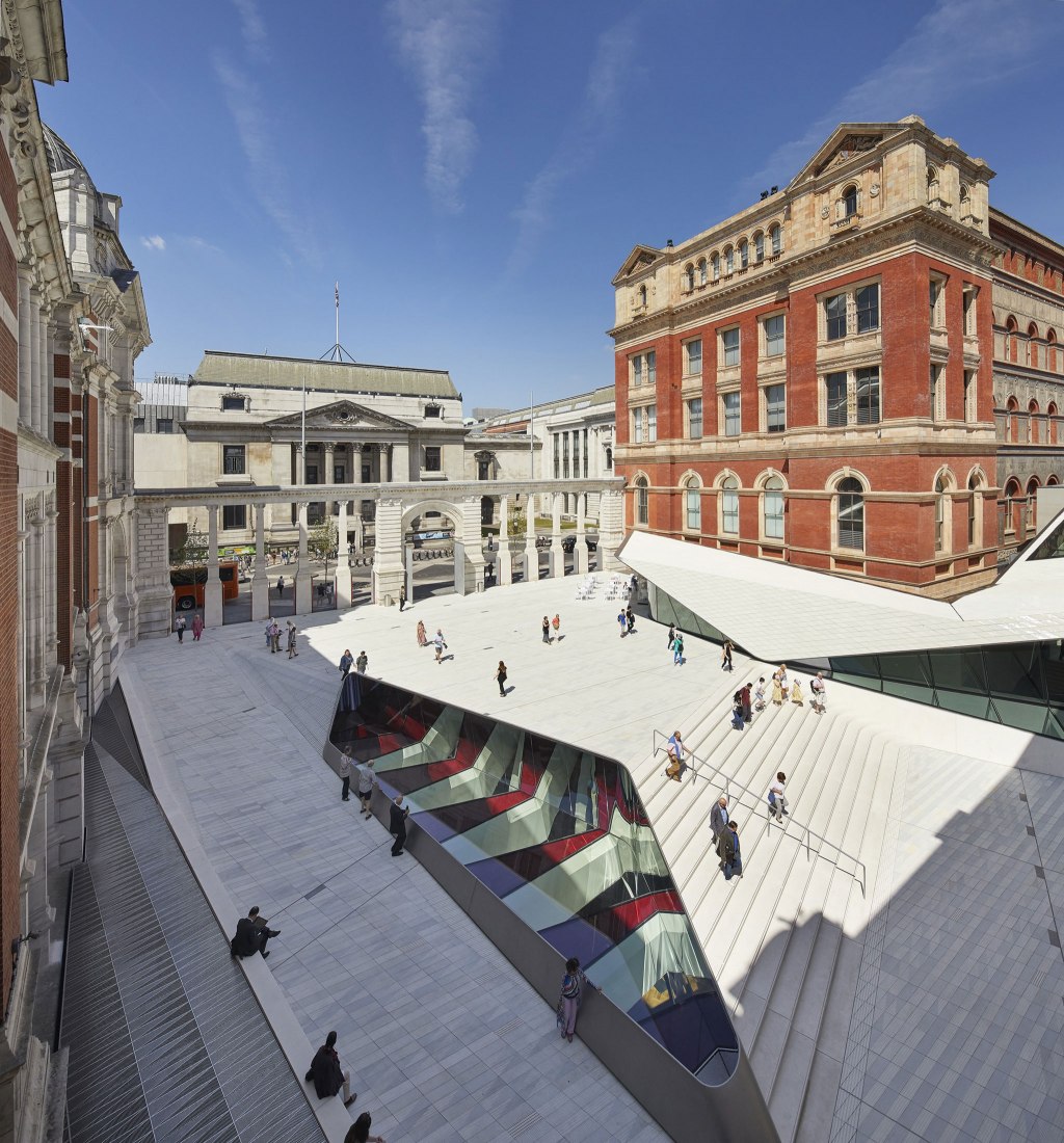 Victoria and Albert Museum Exhibition Road Quarter by AL_A. Photograph by Hufton+Crow. Courtesy of RIBA