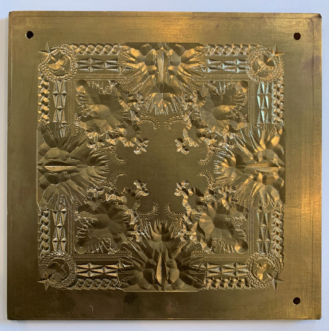 Virgil Abloh, Watch the Throne Album Press Plate, 2011. Courtesy of the artist.