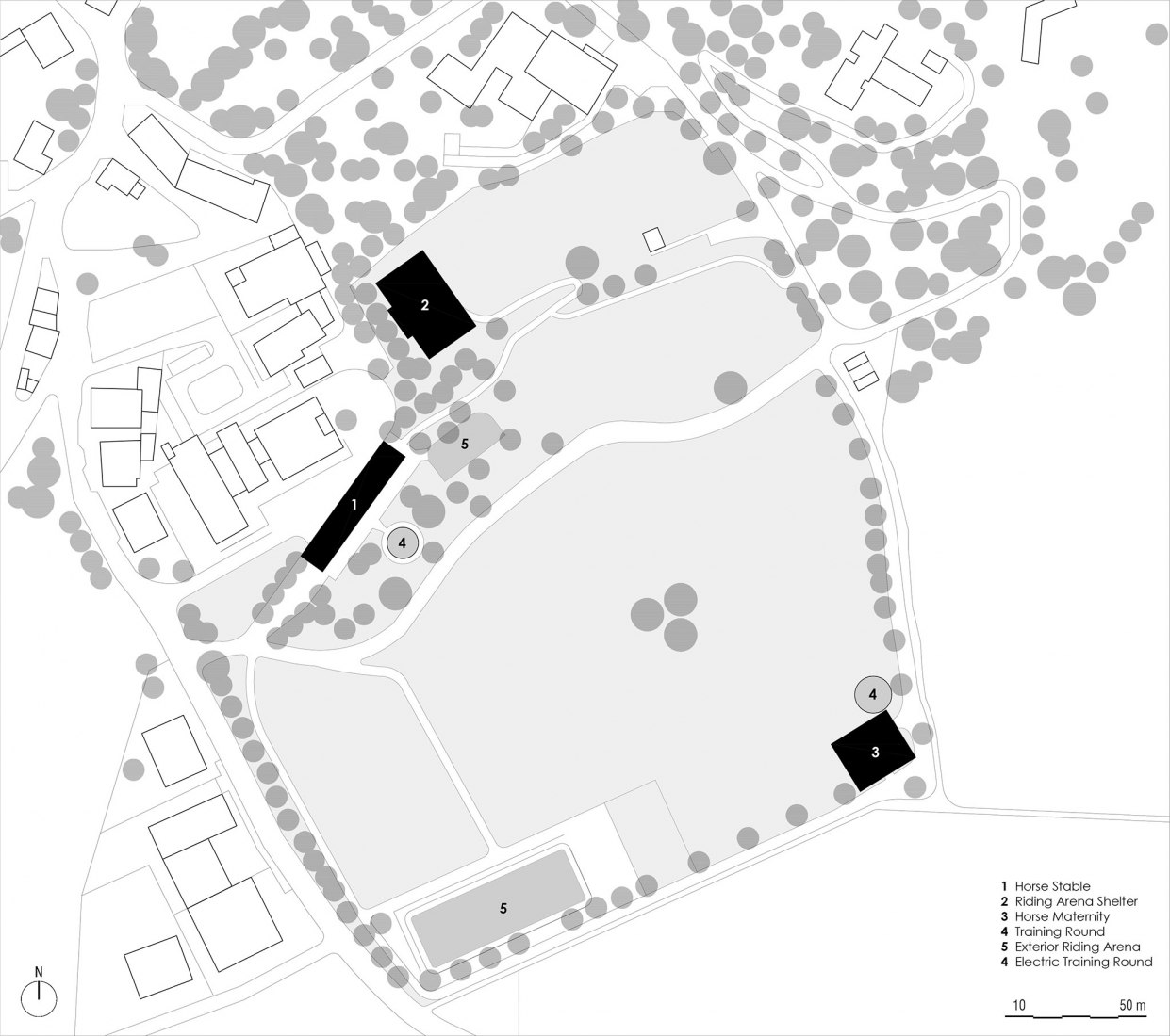 Site plan. MG Coudelaria by Visioarq.