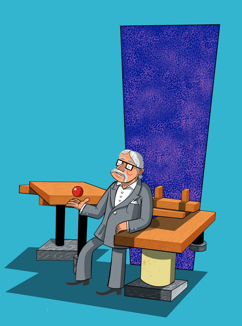 Massimo Giacon, Ettore: Mr. Sottsass Jr. e il mistero degli oggetti (detalle), 2015 © Massimo Giacon.