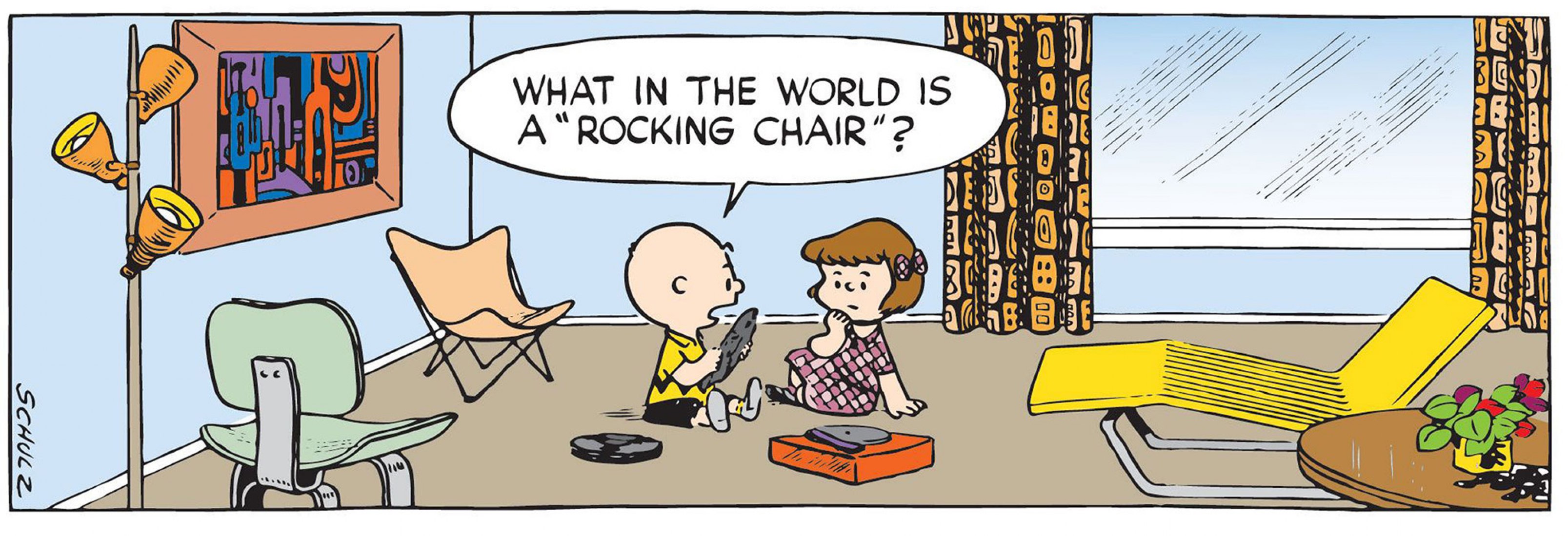 Charles Schulz, Peanuts (detalle), 1953 © 1953 Peanuts Worldwide LLC.qCharles Schulz, Peanuts (detail), 1953 © 1953 Peanuts Worldwide LLC.