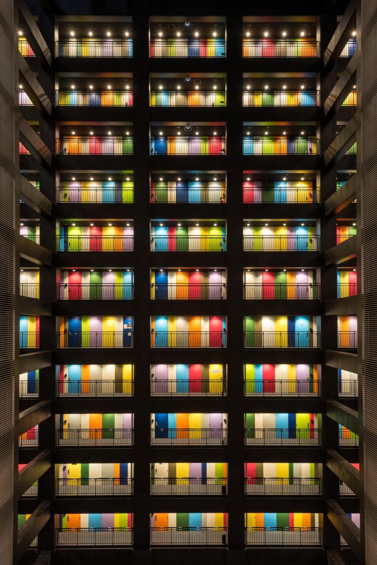 Interiores: The Rainbow Apartment de Yifeng Ding. Imagen cortesía de The Architectural Photography Awards 2021