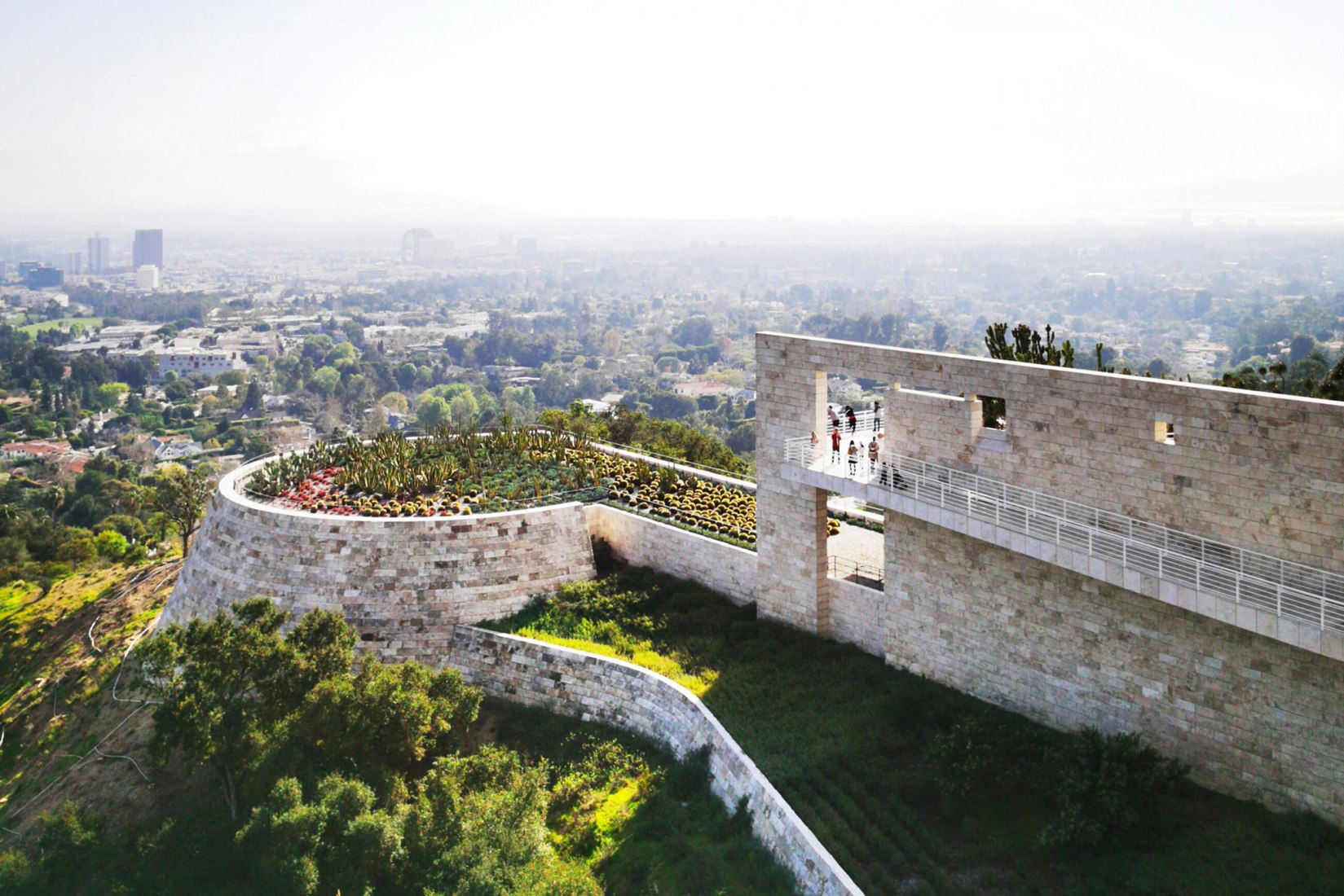 Enverdeciendo la Ciudad Móvil: jardines en el Getty por Chen Guanhong. Imagen cortesía de The Architectural Photography Awards 2021