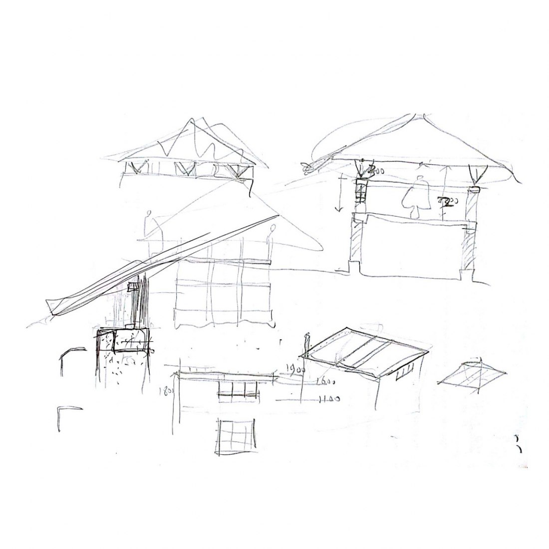 Sketch. Post-Earthquake Reconstruction Project in Guangming Village by The Chinese University of Hong Kong & Kunming University of Science and Technology. Image Courtesy of World Architecture Festival