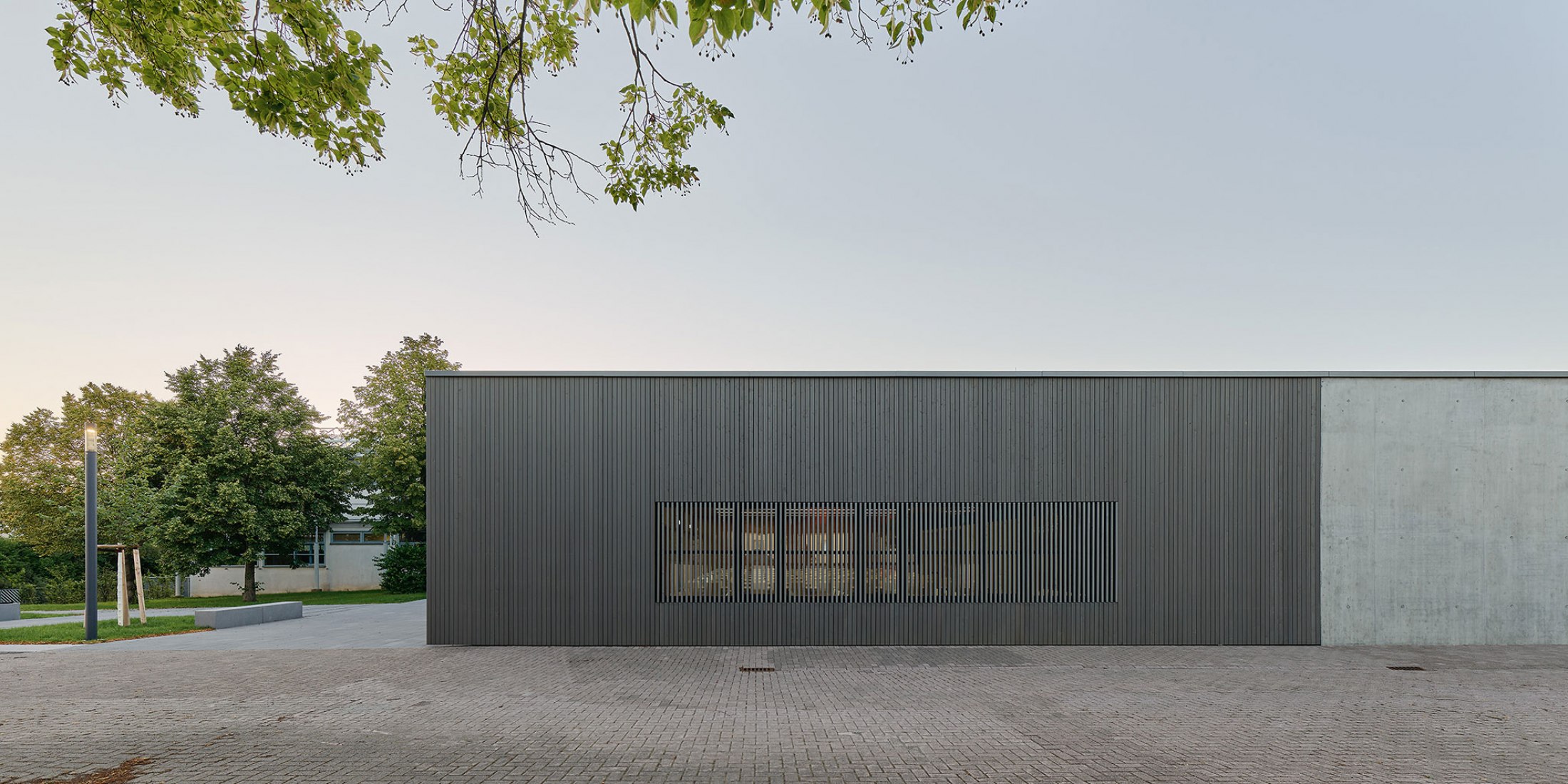 Canteen of the Wolfbusch School by Walter Huber Architekten.  Photograph by Zooey Braun.