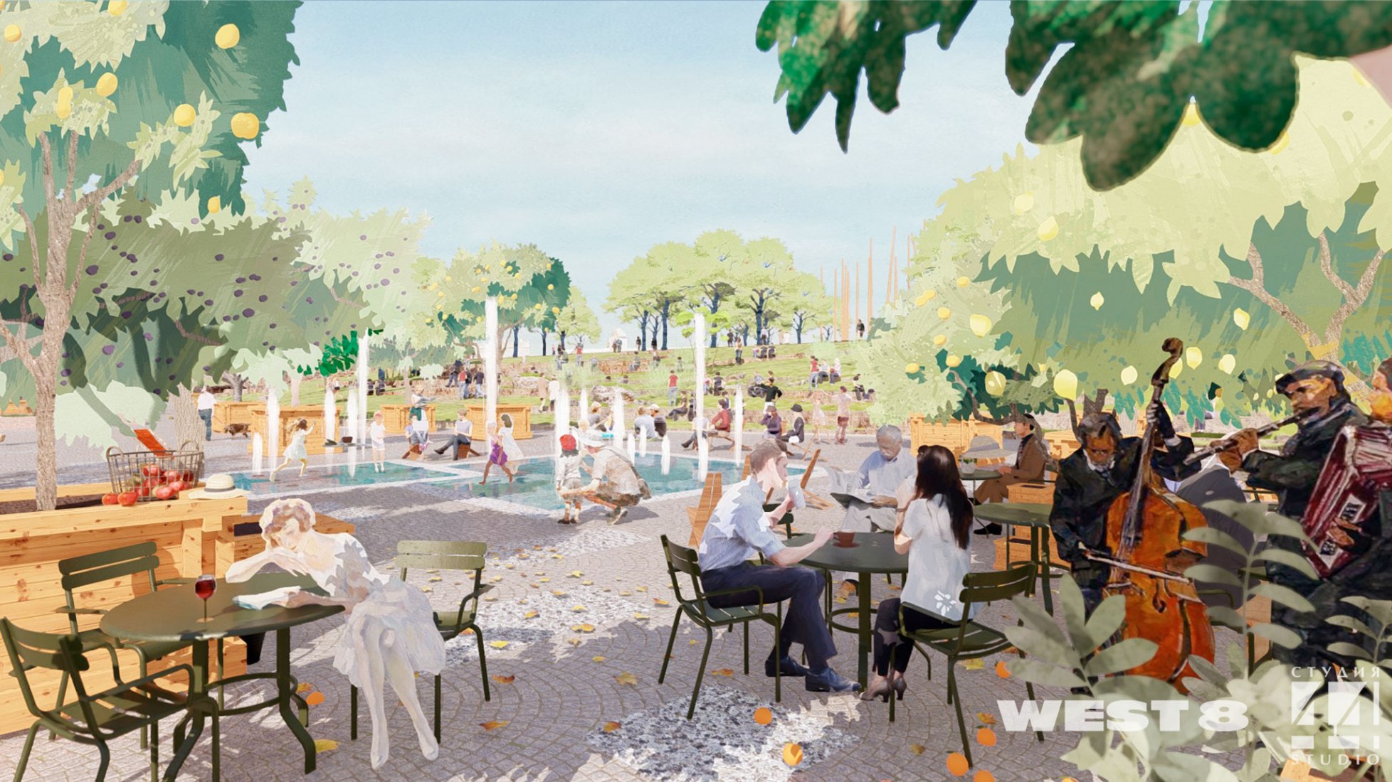 Visualización. Nuevo parque de la ciudad de San Petersburgo por West 8 + Studio 44