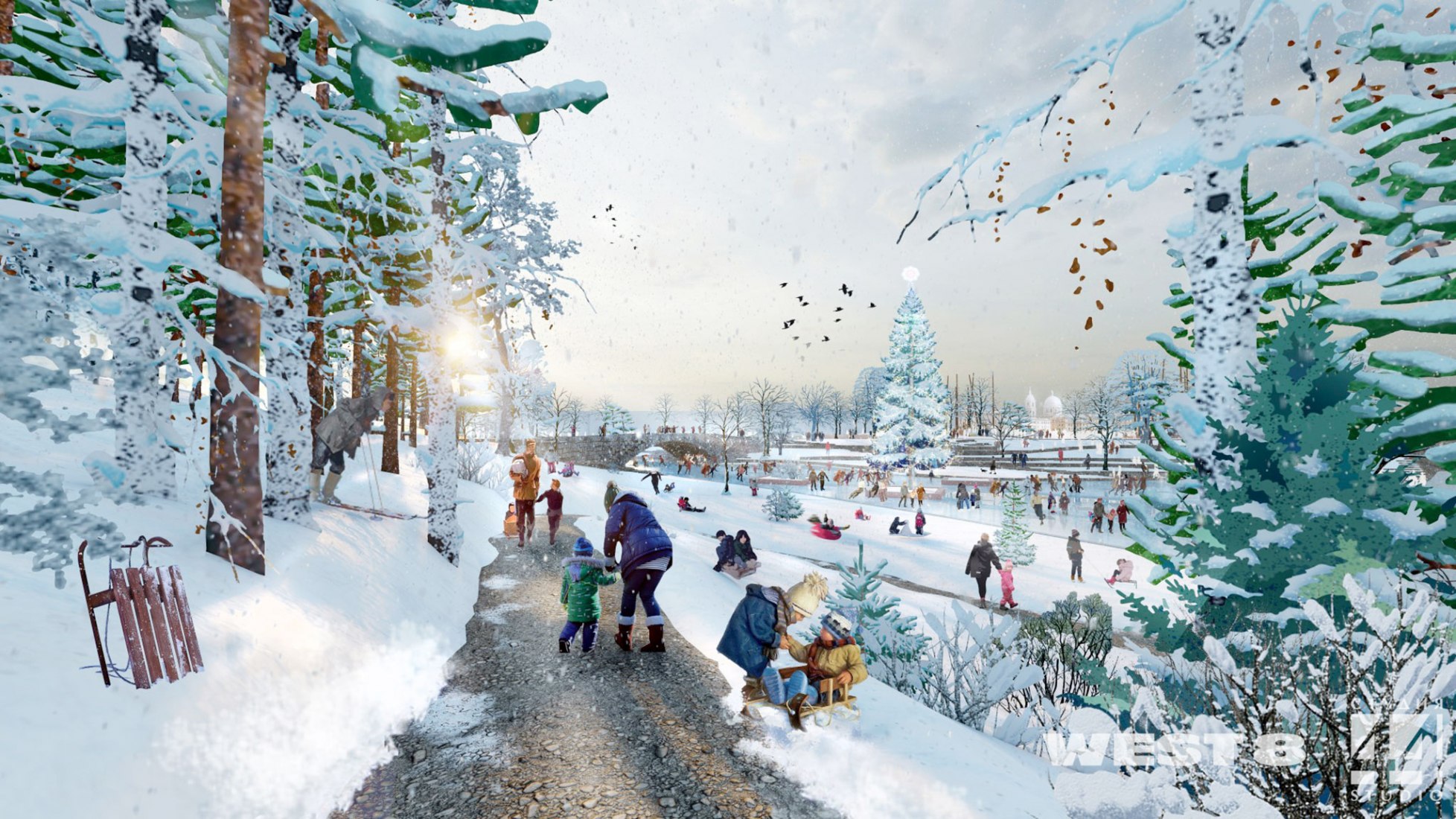 Visualización. Nuevo parque de la ciudad de San Petersburgo por West 8 + Studio 44