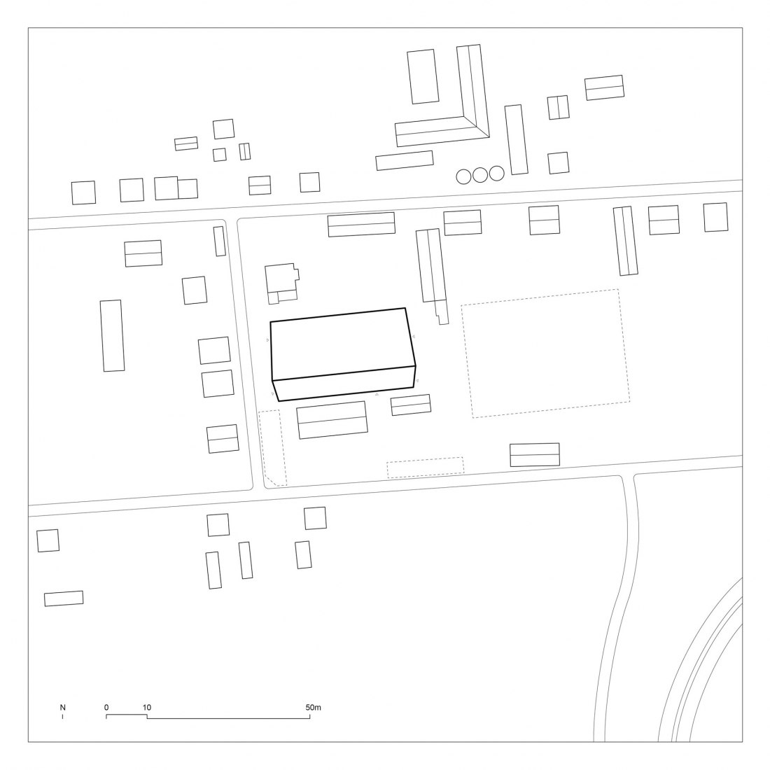 Site plan. Horse House Stable by Wiercinski Studio. 