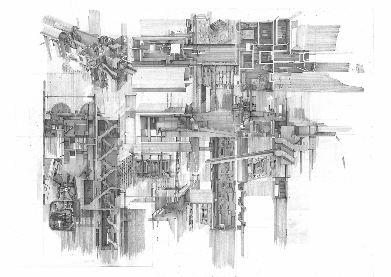 Overall Winner and Hybrid Category Winner: Apartment #5, a Labyrinth and Repository of Spatial Memories, Clement Laurencio, Bartlett School of Architecture, UCL.