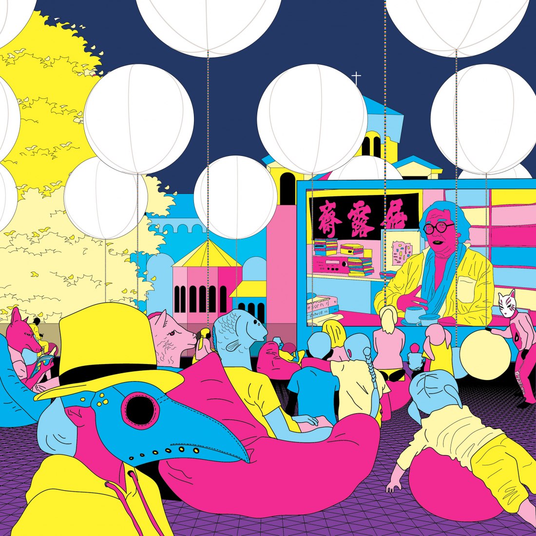 Visualización. 1er Premio. [_ing_er] El "techo inflable comunicante". Concurso de diseño de Seúl, MARU 2019