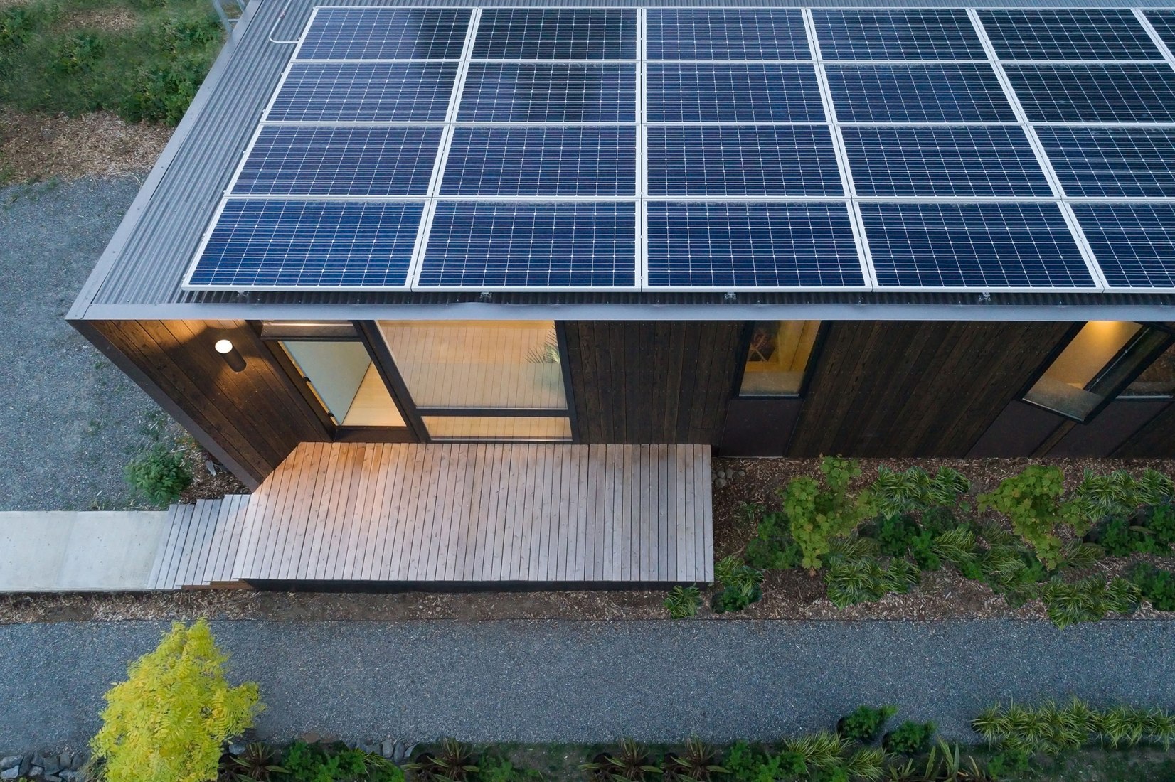 Stone Solar Studio by Wittman Estes Architecture + Landscape and NODE. Photograph by Andrew Pogue.