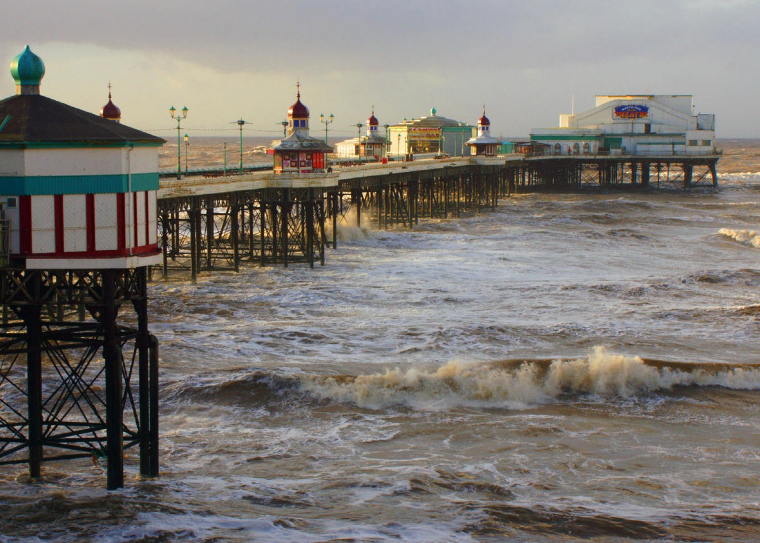 Blackpool Central Pier Sunset. Image courtesy of World Monuments Fund