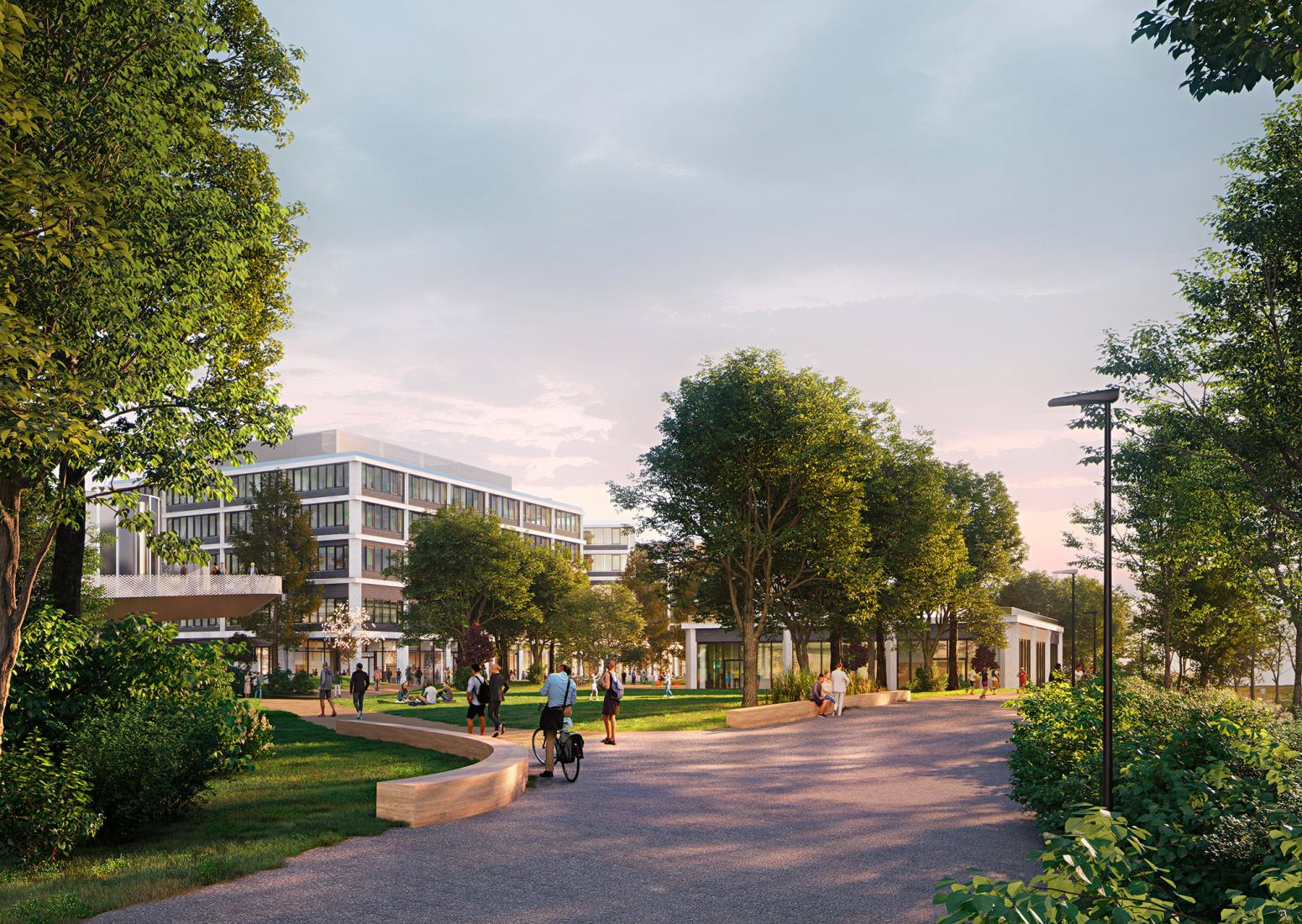 Visualización. Nuevo Campus Universidad de Berna por wulf architekten y STUDIOPEZ.