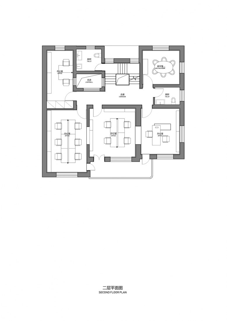 First floor plan. Hypocam House by Wutopia Lab.