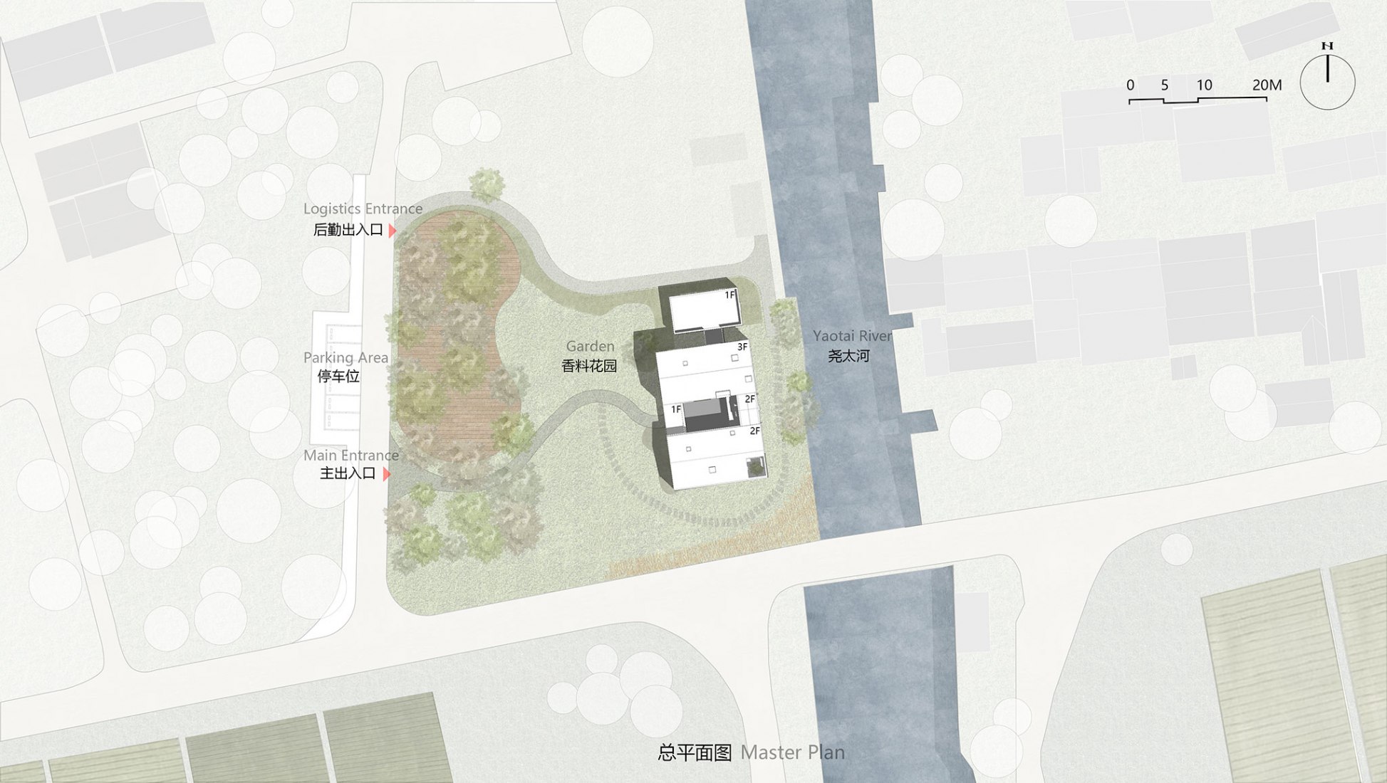 Plano de situación. The White Suzhou Section Homestay por Wutopia Lab.