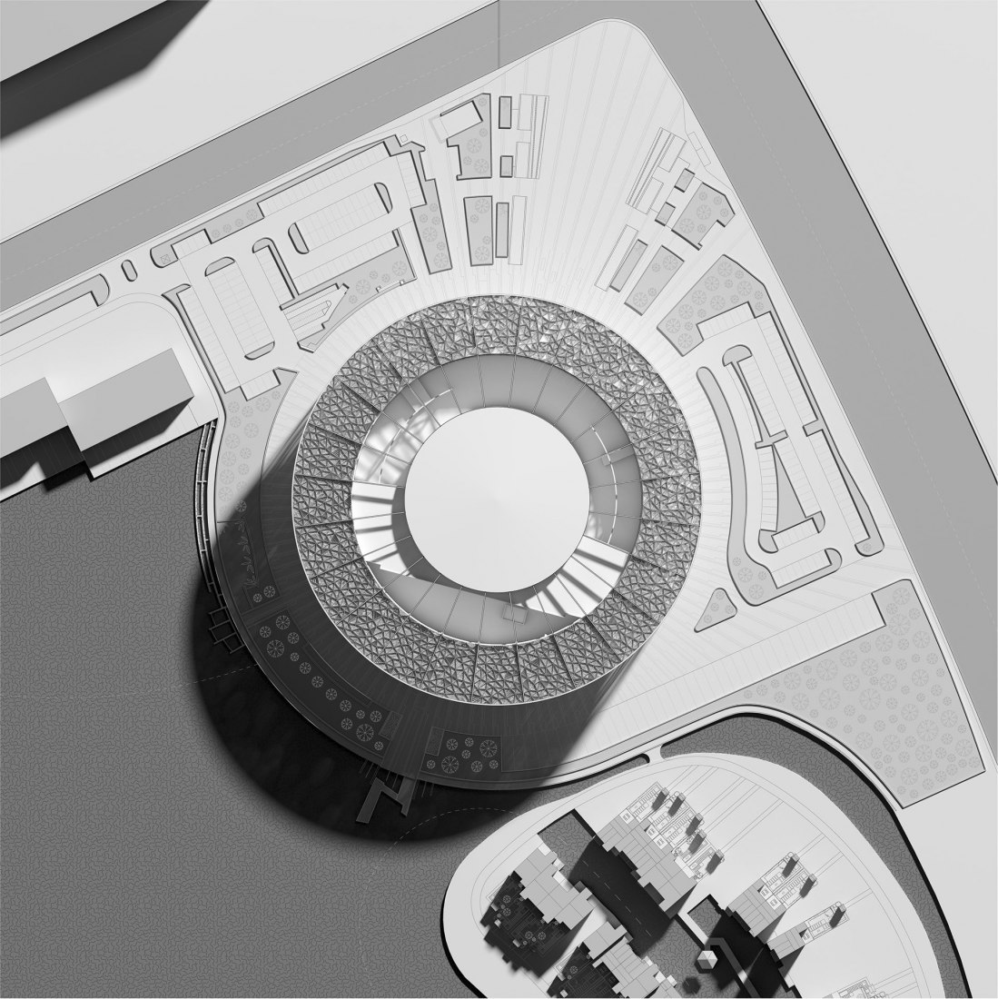 Site plan. Wuxi Show Theatre by Steven Chilton Architects