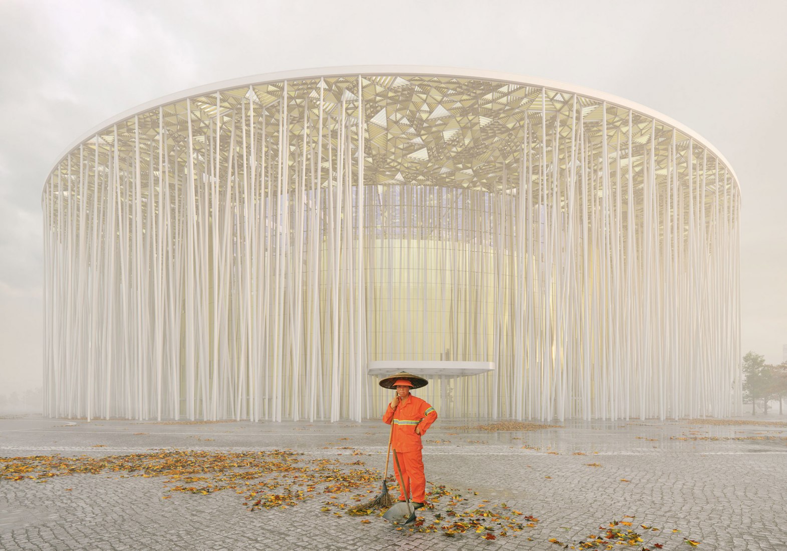 Visualización. Teatro Wuxi Taihu Show por Steven Chilton Architects