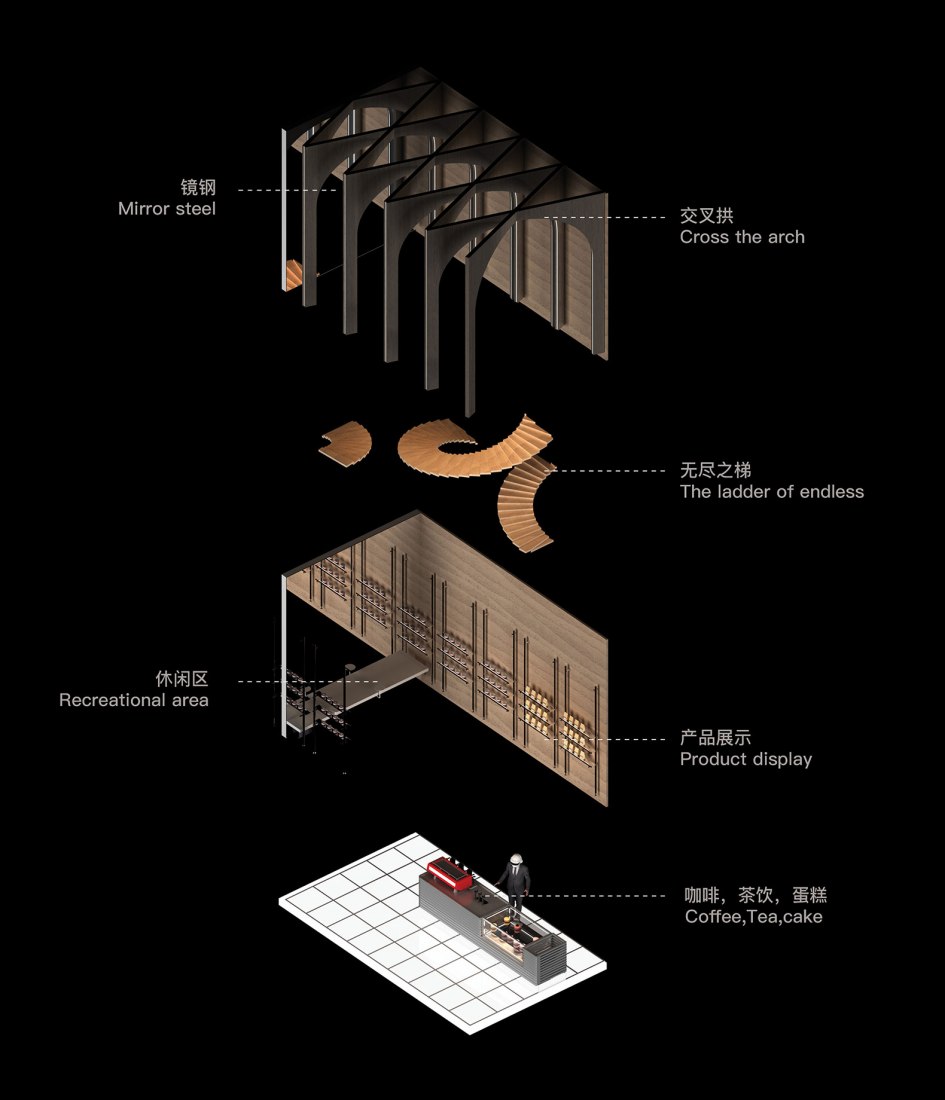 Axonometry "Beijing Youli" by WUUX. 