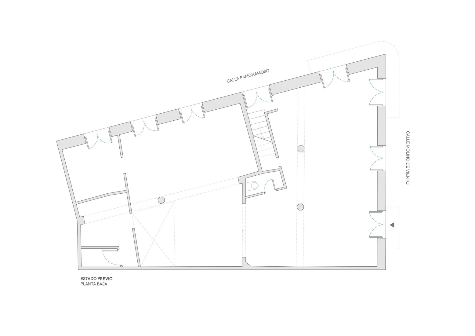 Previous state ground floor plan. House M by Xstudio.
