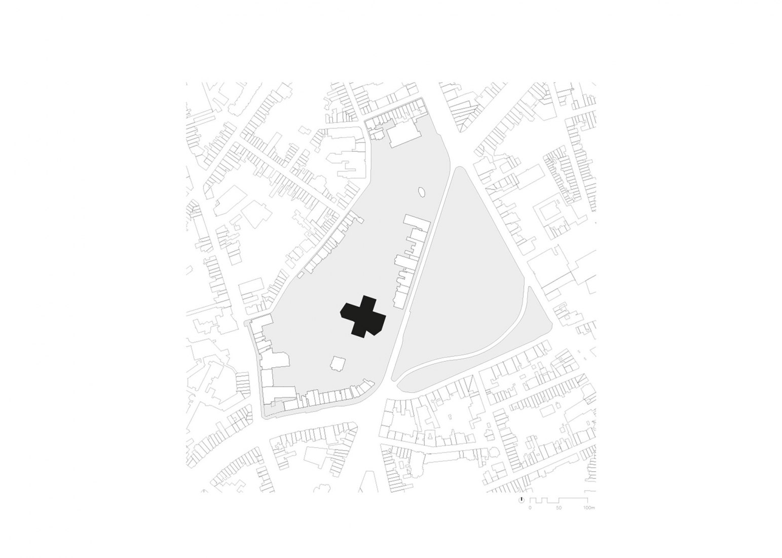 Site plan. Headquarters of the Province of Antwerp by Xaveer De Geyter Architects.